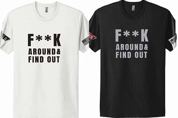 Custom t-shirts with tactical messages at 3B Tactical store in Tulsa, OK